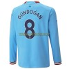 Original Fußballtrikot Manchester City Gundogan 8 Heimtrikot 2022-23 Langarm Für Herren